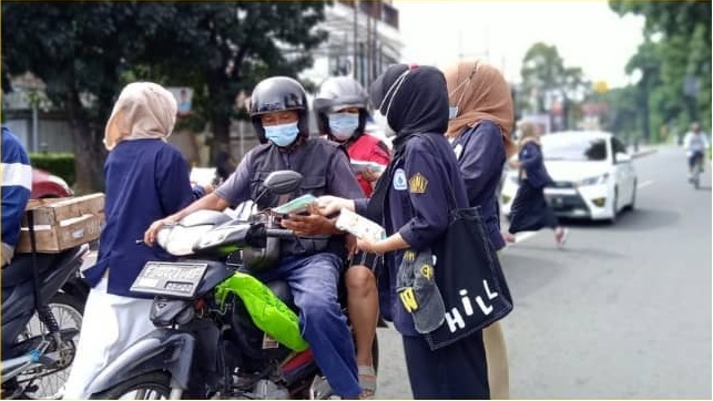 BEM STTIF Bersama Aliansi BEM se-Bogor Gelar Aksi Pembagian Masker