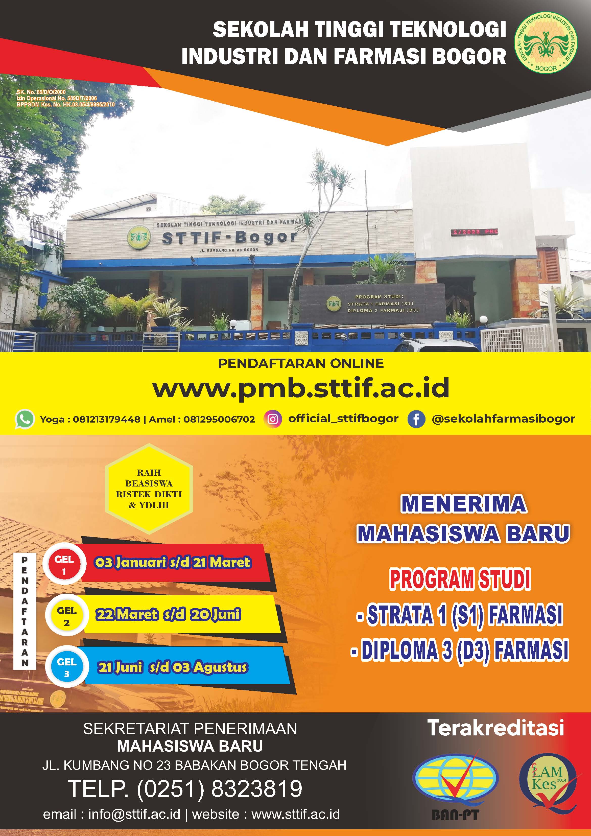 Brosur rincian biaya jadwal test 2022 Page 1